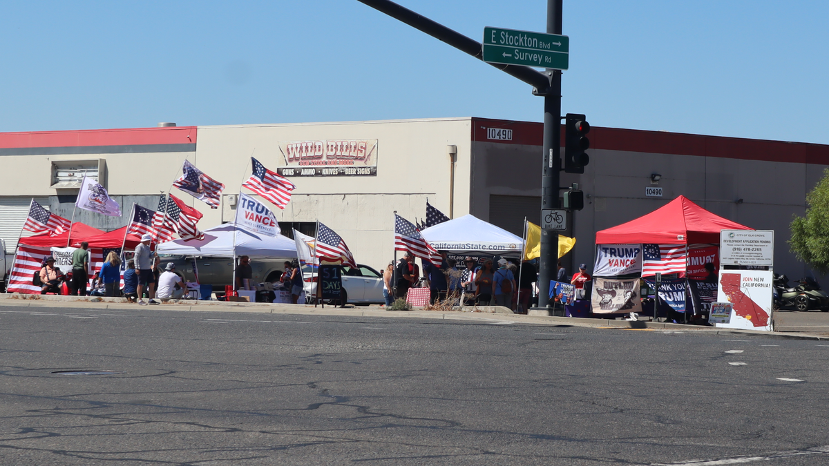 Trump supporters hold Elk Grove rally, vehicle parade