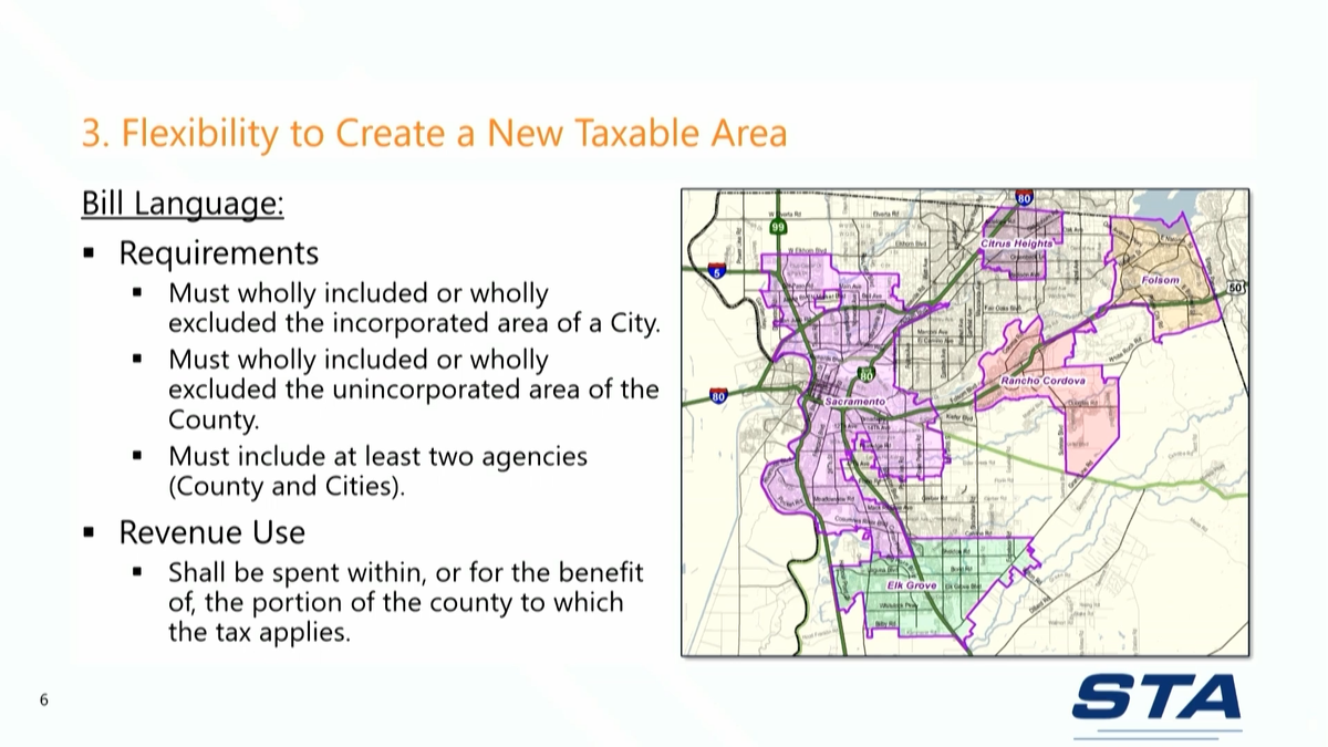 Sacramento Transporation Authority to pursue eliminating the need for a countywide approval for sales tax increase