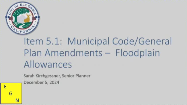 Elk Grove Planning Commission meeting, December 5, 2024