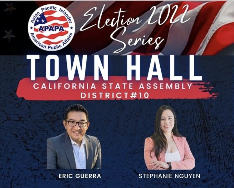 10th District Assembly candidates Eric Guerra, Stephanie Nguyen appearing separately at town hall forums