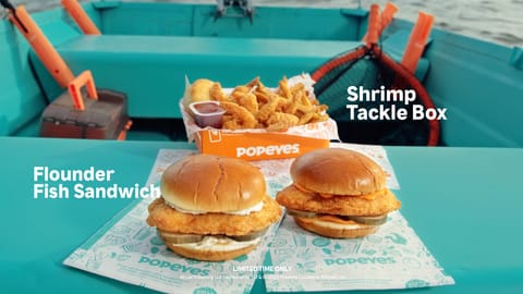 Lenten Season favorites Flounder Fish Sandwich, Shrimp Tackle Box return to Popeyes