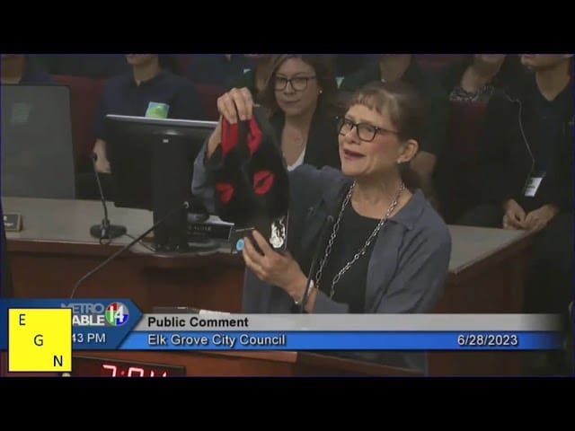 Voices of Elk Grove – Mayor lauded for visionary leadership, presented red lip sticker slippers