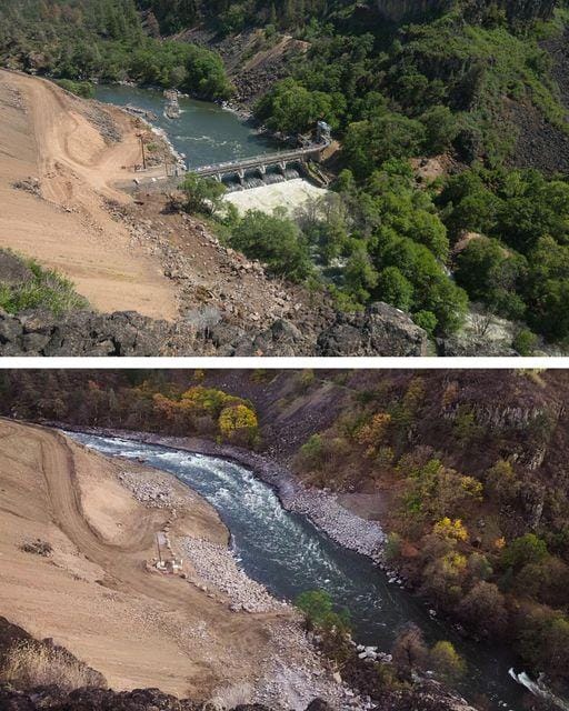 Work on Copco No. 2 Dam Removal Completed on the Klamath River