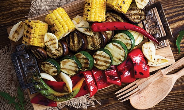 Grilled vegetables 