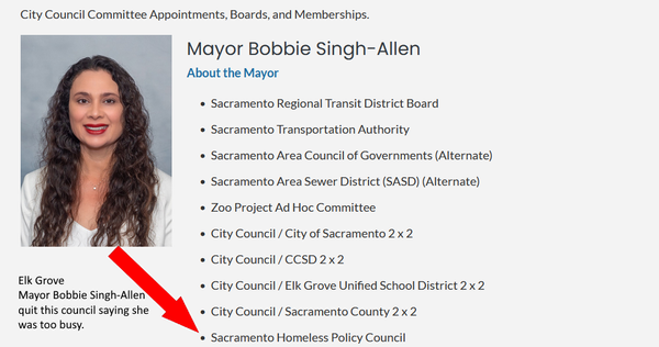 After quitting regional homelessness committee, Elk Grove Mayor Singh-Allen skips most recent regional board meetings