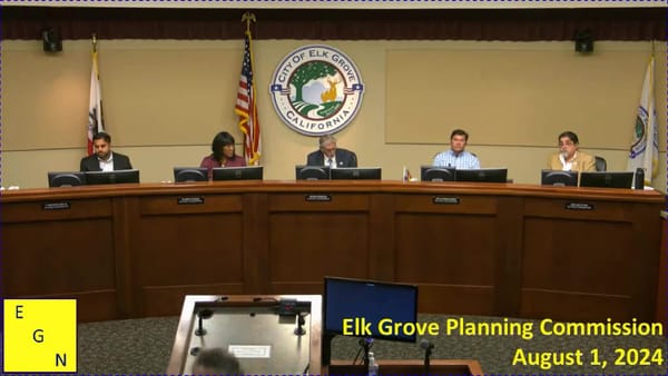 Elk Grove Planning Commission meeting, August 1, 2024