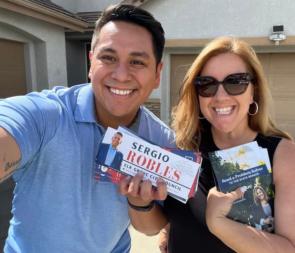 Ashby highlights labor endorsements, door knocks in Elk Grove campaign stop