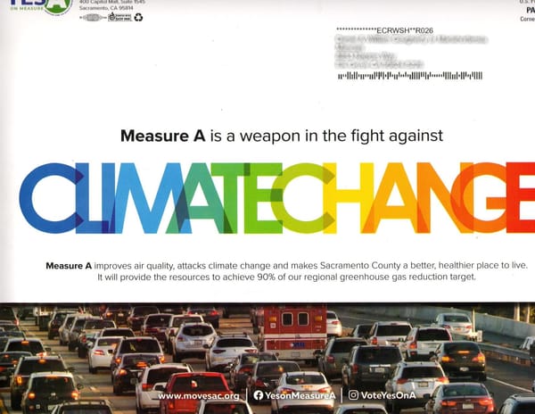 Measure A proponents ironically claim its suburban sprawl-inducing projects are a weapon against climate change