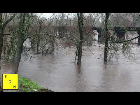 Northern California, Elk Grove soaked with heavy rains to end the year; River Flood Warning in effect